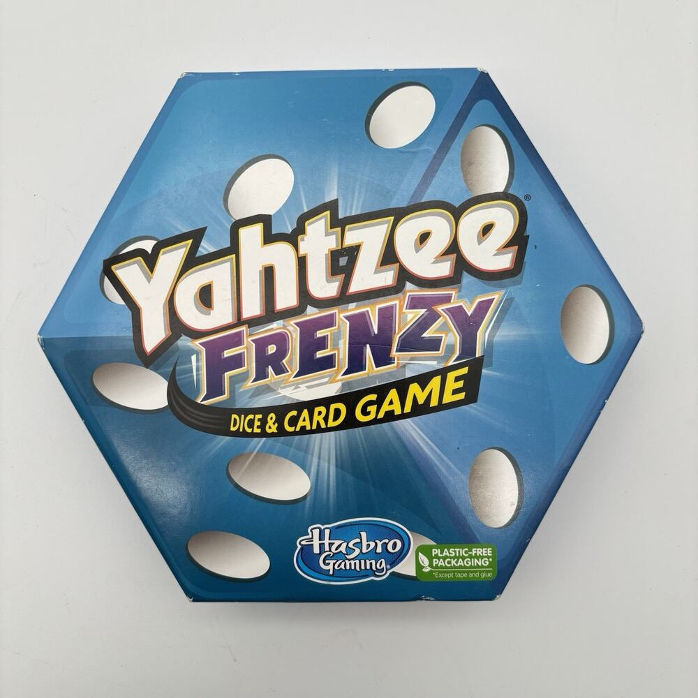 Hasbro Gaming Yahtzee Frenzy Dice And Card Game, Age 8+ Complete. VG Condition